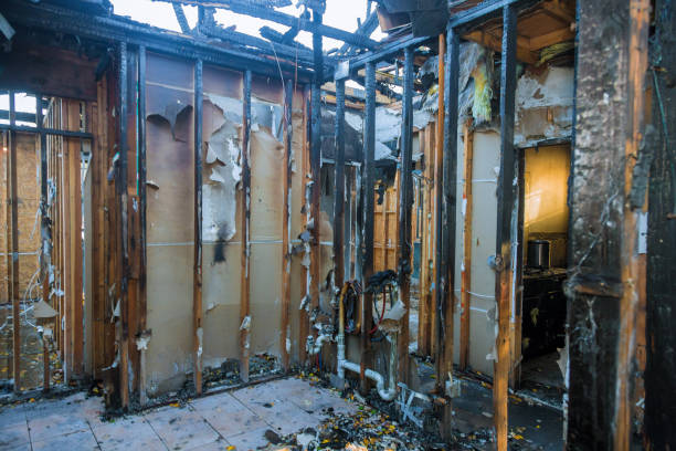 Professional Fire Damage Restoration technician working in Riverdale, MD